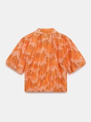 Mint Velvet Orange Floral Print Shirt - Image 7 of 7
