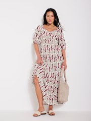 Mint Velvet Natural Floral Print Maxi Dress - Image 1 of 8