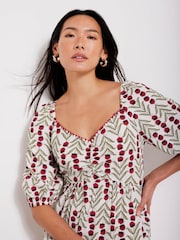 Mint Velvet Natural Floral Print Maxi Dress - Image 4 of 8