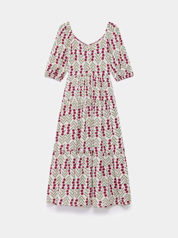 Mint Velvet Natural Floral Print Maxi Dress - Image 8 of 8