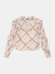 Mint Velvet Natural Floral Print Blouse - Image 7 of 8