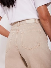 Mint Velvet Natural Relaxed Tapered Boyfriend 100% Cotton Jeans - Image 4 of 8