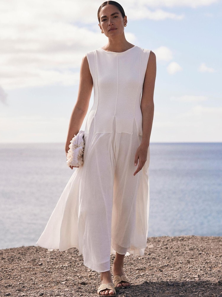 Mint Velvet White Maxi Dress - Image 1 of 8 Mint Velvet White Maxi Dress - Image 1 of 8