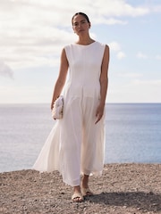 Mint Velvet White Maxi Dress - Image 8 of 8