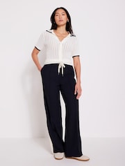 Mint Velvet Mix Polo Top - Image 3 of 7