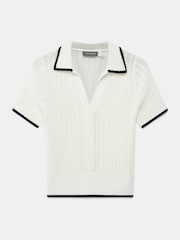 Mint Velvet Mix Polo Top - Image 6 of 7