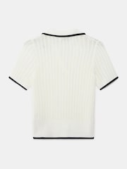 Mint Velvet Mix Polo Top - Image 7 of 7