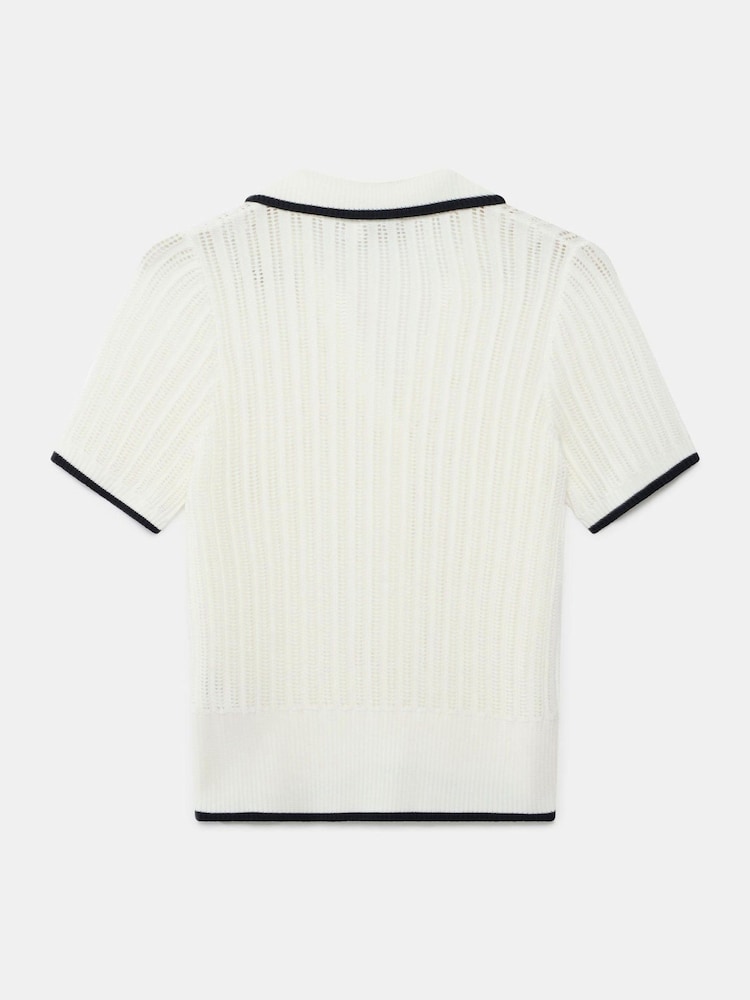 Mint Velvet Mix Polo Top - Image 7 of 7