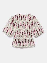 Mint Velvet Green/White Floral Print Blouses - Image 8 of 8