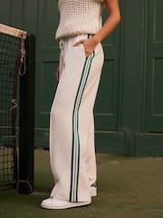 Mint Velvet White Side Stripe Trousers - Image 3 of 8