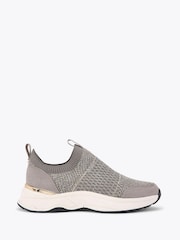 Carvela Grey Swift Knit Runner Trainers - Image 1 of 4