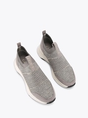 Carvela Grey Swift Knit Runner Trainers - Image 2 of 4