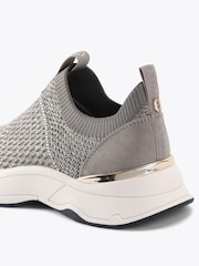 Carvela Grey Swift Knit Runner Trainers - Image 4 of 4