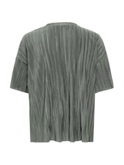 ONLY Grey Loose Fit Plisse Blouses - Image 5 of 5
