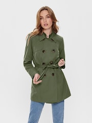 ONLY Double Breasted Classic Trench Coat - Imagen 1 de 4