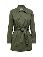 ONLY Double Breasted Classic Trench Coat - Imagen 3 de 4