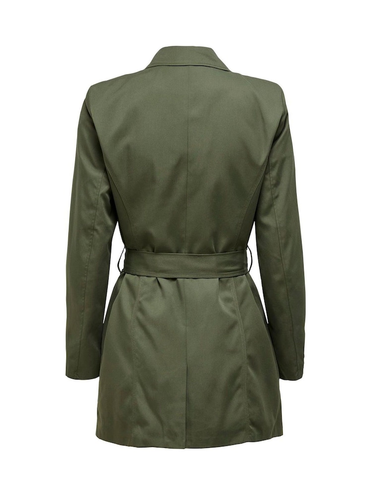 ONLY Double Breasted Classic Trench Coat - Imagen 4 de 4