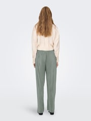 ONLY Grey Plisse Wide Leg Trousers - Image 2 of 5
