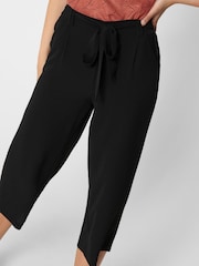 ONLY Black Culotte Palazzo Trousers With Belt - Image 4 of 7