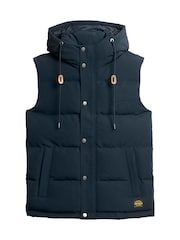 Superdry Navy Everest Hooded Puffer Gilet - Image 5 of 7