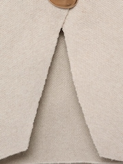 Mango Brown Button Detail Smart Cardigan - Image 6 of 6