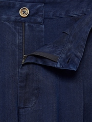 Mango Blue Tailored High Waist Trousers - Image 5 of 5