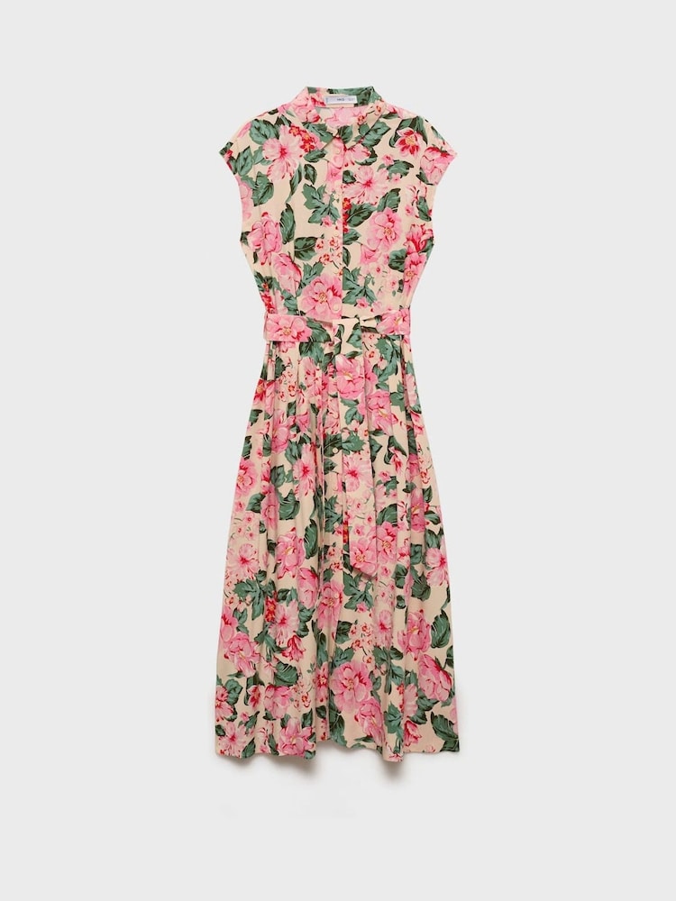 mango midi shirt dress Mango Women's Belt Shirt Dress