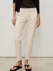 Mango Cream Mom Fit Slim Leg Jeans - Image 3 of 6