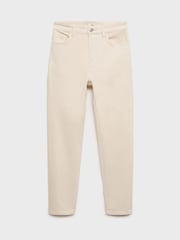 Mango Cream Mom Fit Slim Leg Jeans - Image 5 of 6