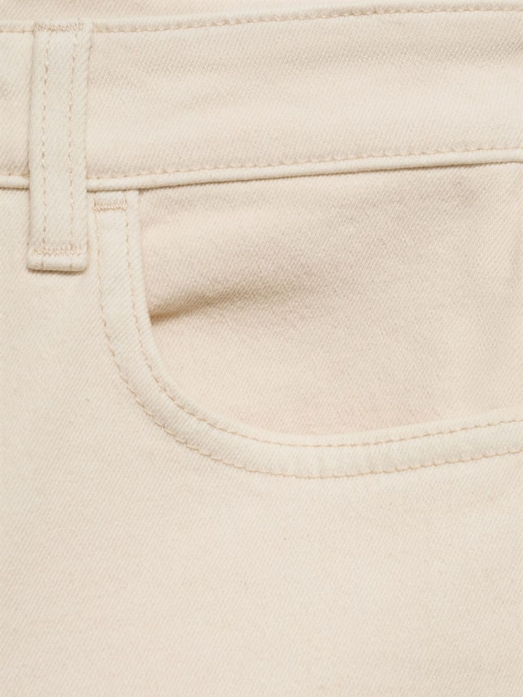 Mango Cream Mom Fit Slim Leg Jeans - Image 6 of 6 Mango Cream Mom Fit Slim Leg Jeans - Image 6 of 6