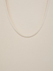Mango Cream Cream 2 in 1 Mix Jersey Woven Midi Dress - Image 4 of 4
