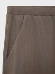 Mango Brown Drawstring Waist Wide Leg Trousers - Image 5 of 5