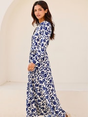 Aspiga Blossom Cream/Navy Eliza Shirt Dress - Image 2 of 4