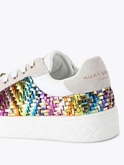 Kurt Geiger London Gold Mini Kensington Cupsole Trainers - Image 3 of 4