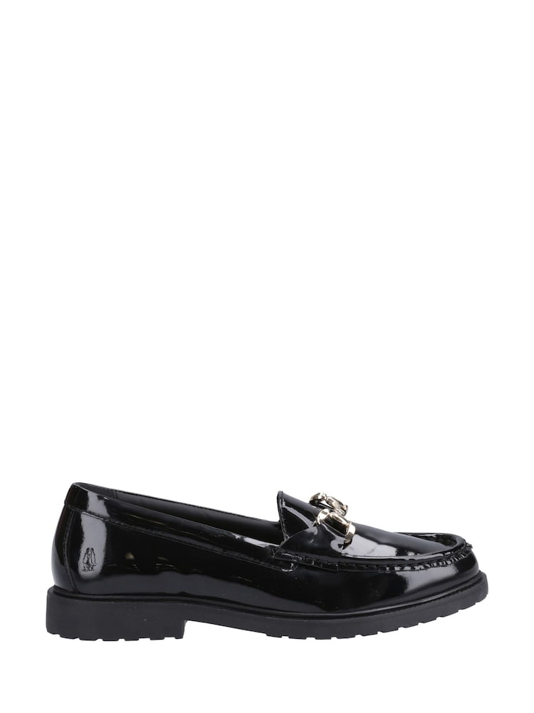 Hush Puppies Verity Patent Snaffle Black Loafers - Image 1 of 4