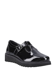 Hush Puppies Senior Florrie T-Bar Patent Black Shoes - Bild 2 von 4