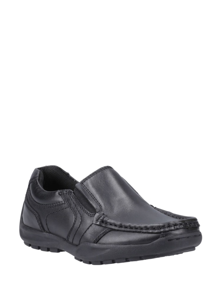 Hush Puppies Senior Morgan Slip On Black Shoes - Image 2 of 4