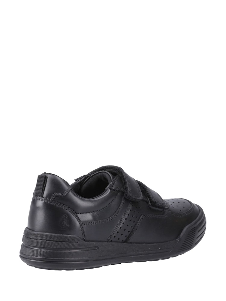 Hush Puppies Junior Sully Touch Fastening Black Shoes - Image 2 of 3