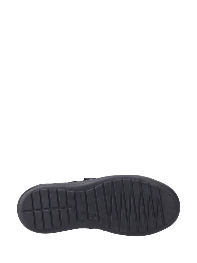 Hush Puppies Junior Sully Touch Fastening Black Shoes - Image 3 of 3