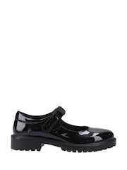 Hush Puppies Senior Astrid Bow Patent Black Shoes - Image 1 of 1