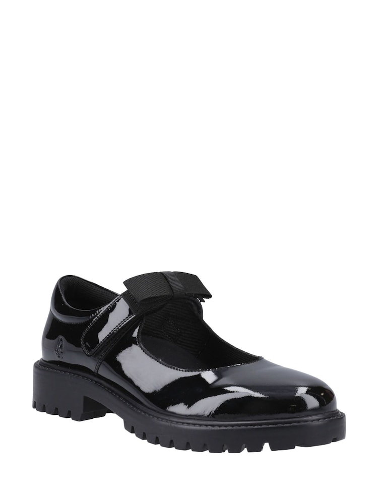 Hush Puppies Senior Astrid Bow Patent Black Shoes - Imagen 2 de 4
