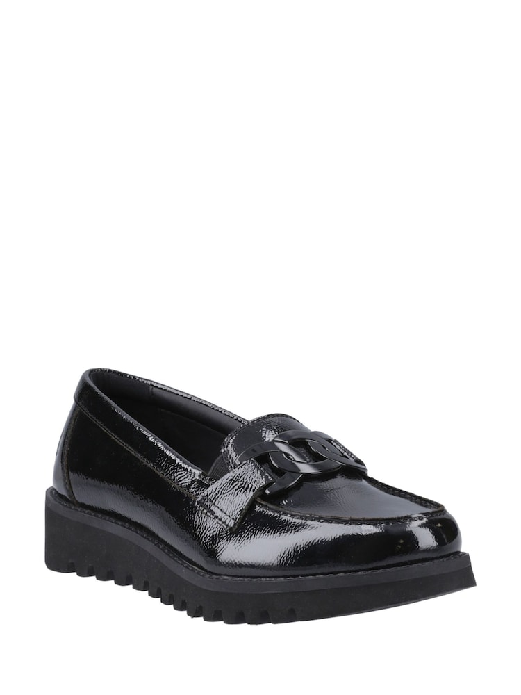 Hush Puppies Francis Patent Black Loafers - Image 2 of 4