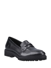 Hush Puppies Senior Grazia Black Loafers - Imagen 2 de 4