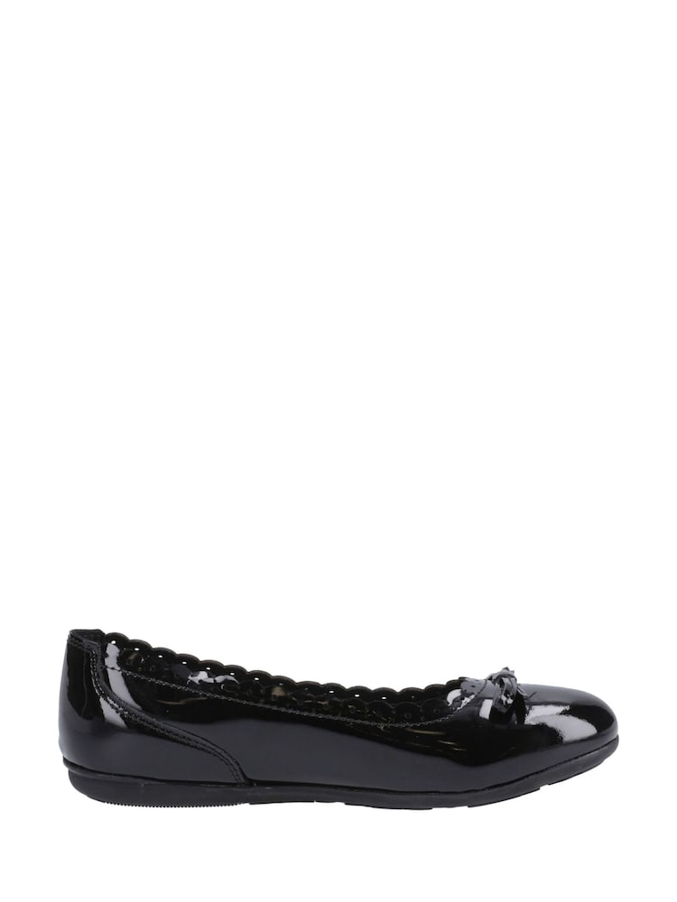 Hush Puppies Lillie Patent Black Ballerinas - Image 1 of 3