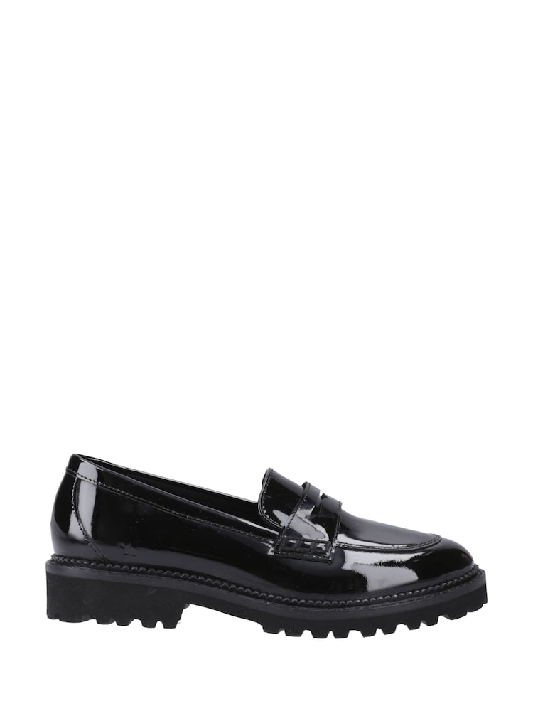 Hush Puppies Senior Grazia Patent Black Loafers - Image 1 of 4