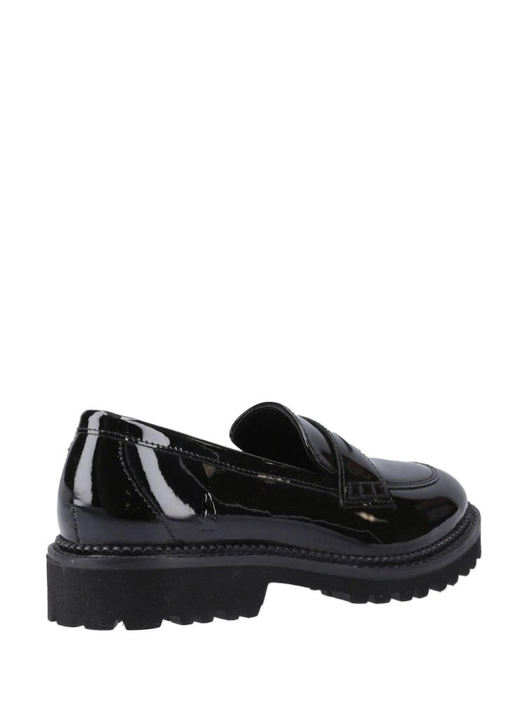 Hush Puppies Senior Grazia Patent Black School Loafers - Image 2 of 4 Hush Puppies Senior Grazia Patent Black School Loafers - Image 2 of 4