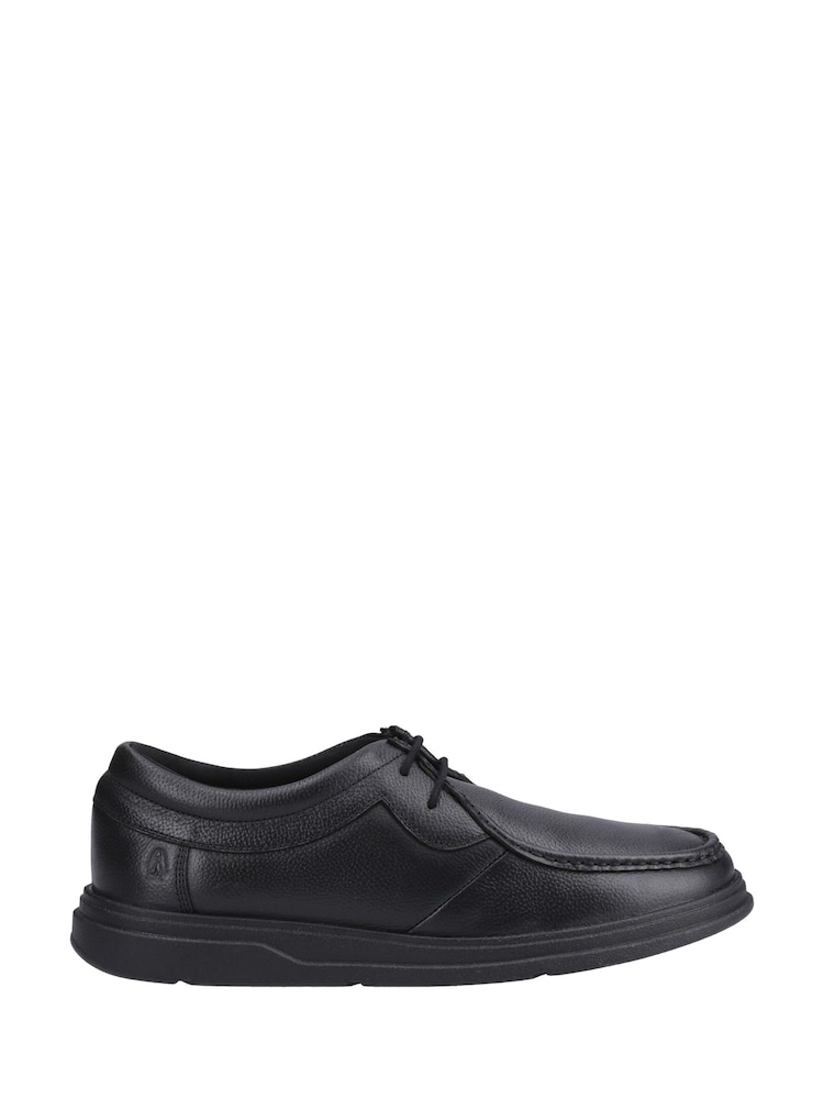 Hush Puppies Senior Ronan Mocc Toe Black Shoes - Image 1 of 3