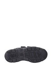 Hush Puppies Junior Tristen Touch Fastening Black Shoes - Image 3 of 3