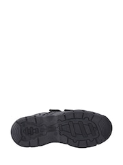 Hush Puppies Senior Tristen Touch Fastening Black Shoes - Image 4 of 4
