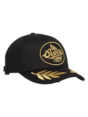 Superdry Black Laurel Trucker 100% Cotton Cap - Image 1 of 2